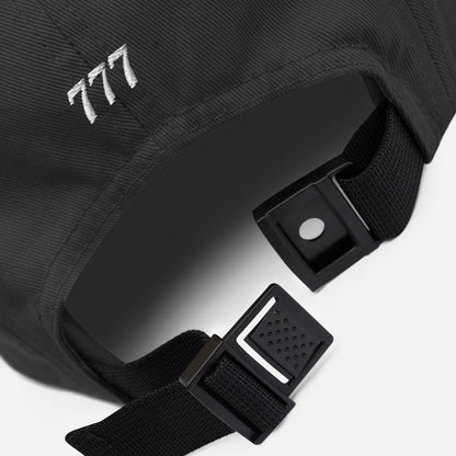 Black bag with a visible brand logo on a white background