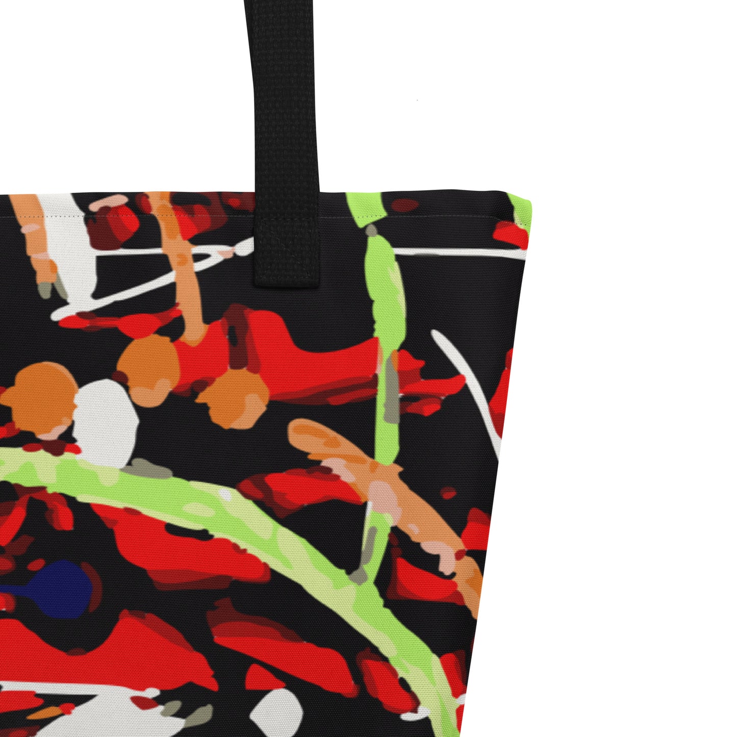 ABSTRACT GRAFFITI double sided large tote